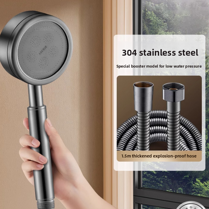 Stainless Steel High Pressure Shower Head with Anti Fall Design