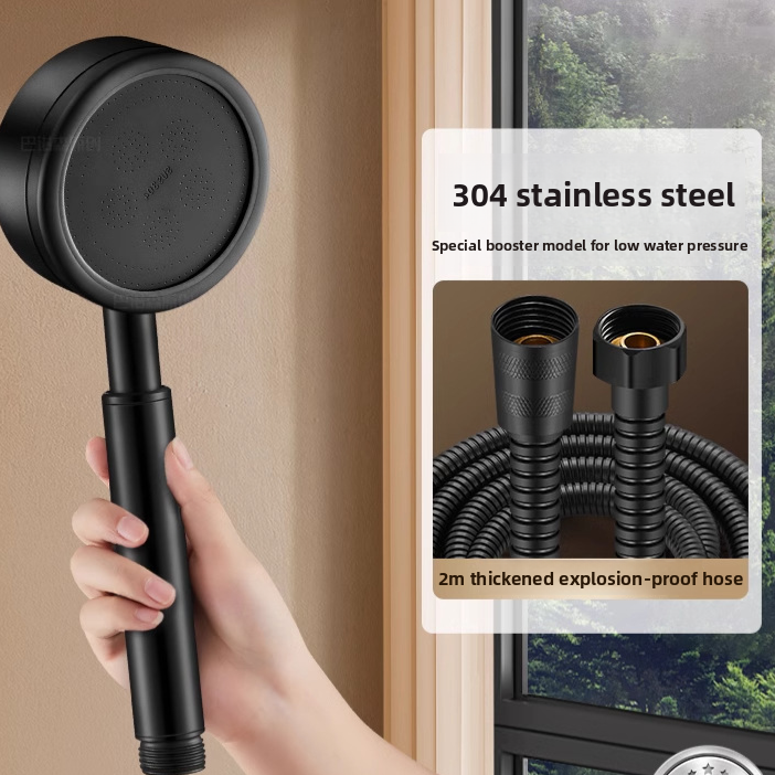 Stainless Steel High Pressure Shower Head with Anti Fall Design