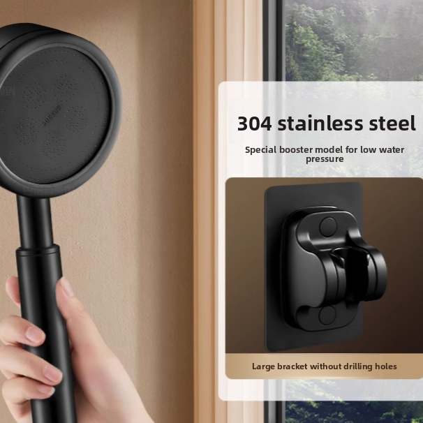 Stainless Steel High Pressure Shower Head with Anti Fall Design