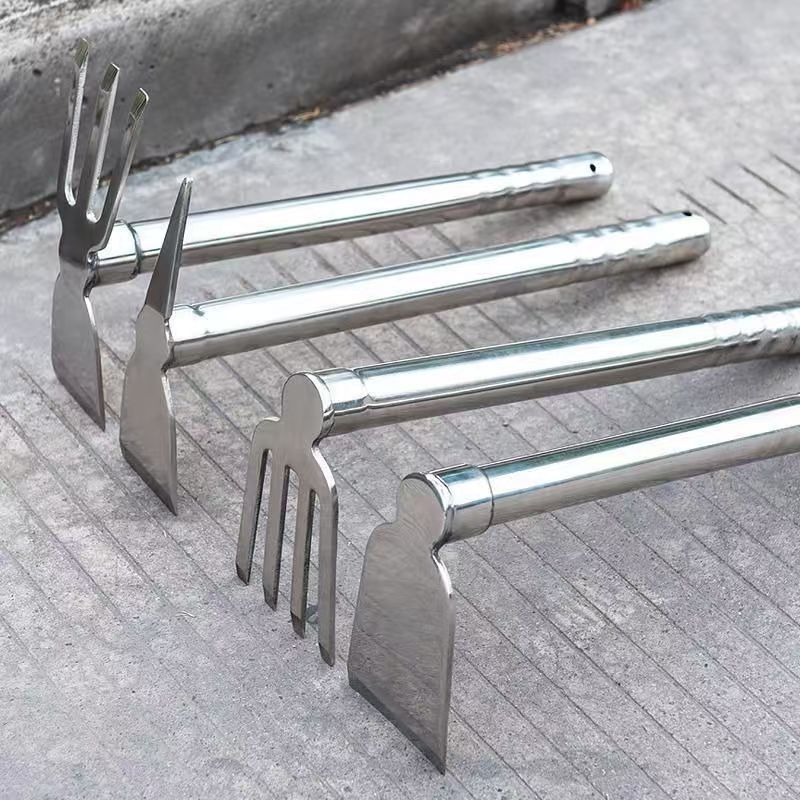 Stainless steel hoe