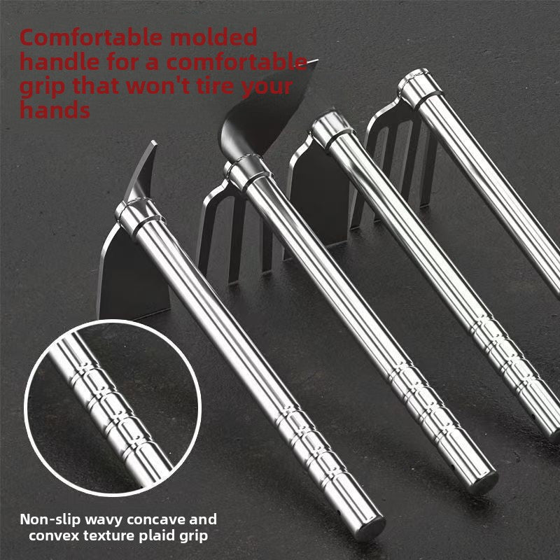 Stainless steel hoe