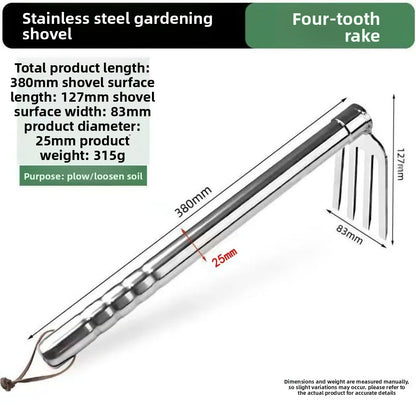 Stainless steel hoe