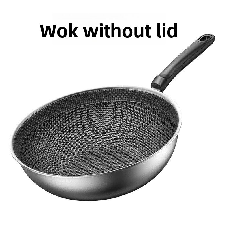 Stainless Steel Honeycomb Frying Pan