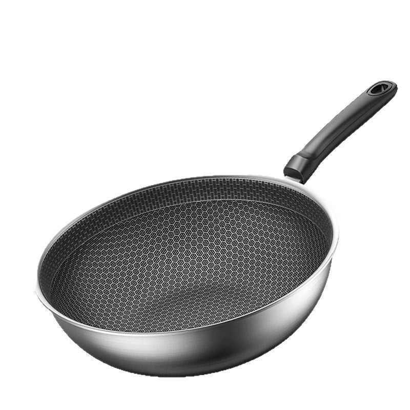 Stainless Steel Honeycomb Frying Pan