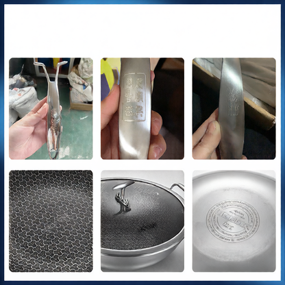 Stainless steel honeycomb non-stick pan