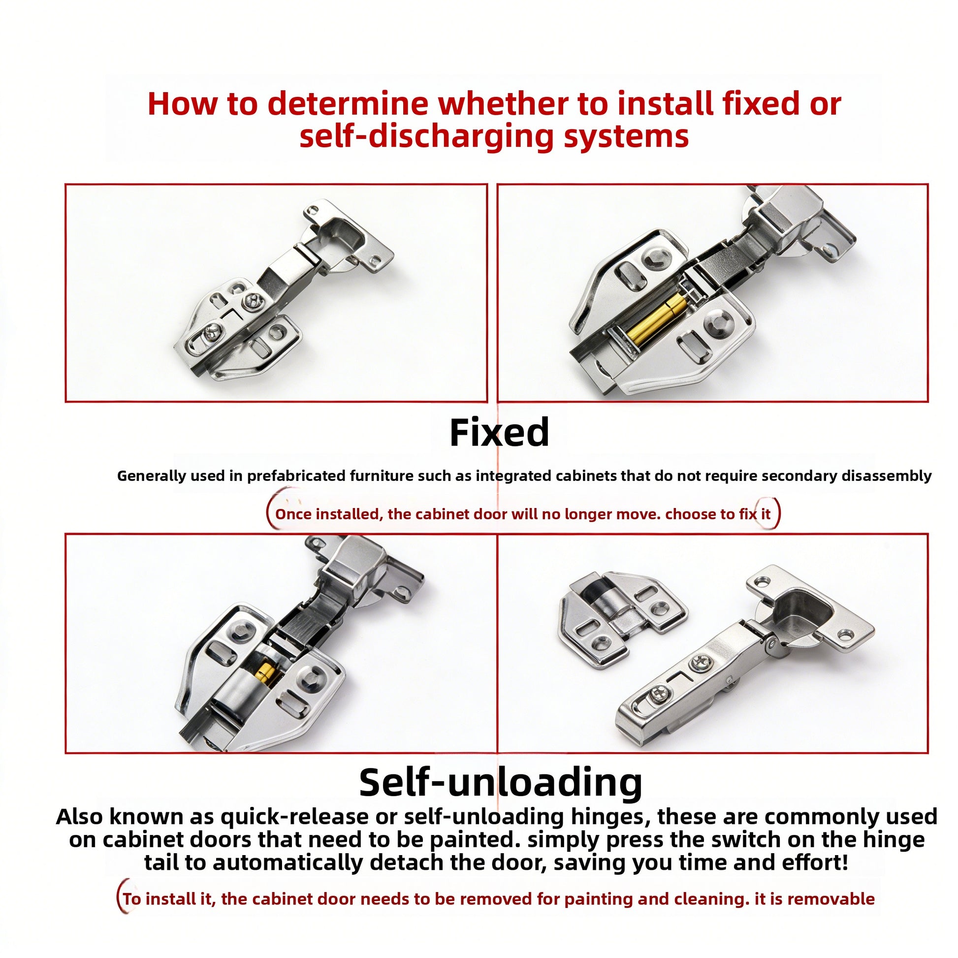 Stainless Steel Hydraulic Damping Cabinet Hinges