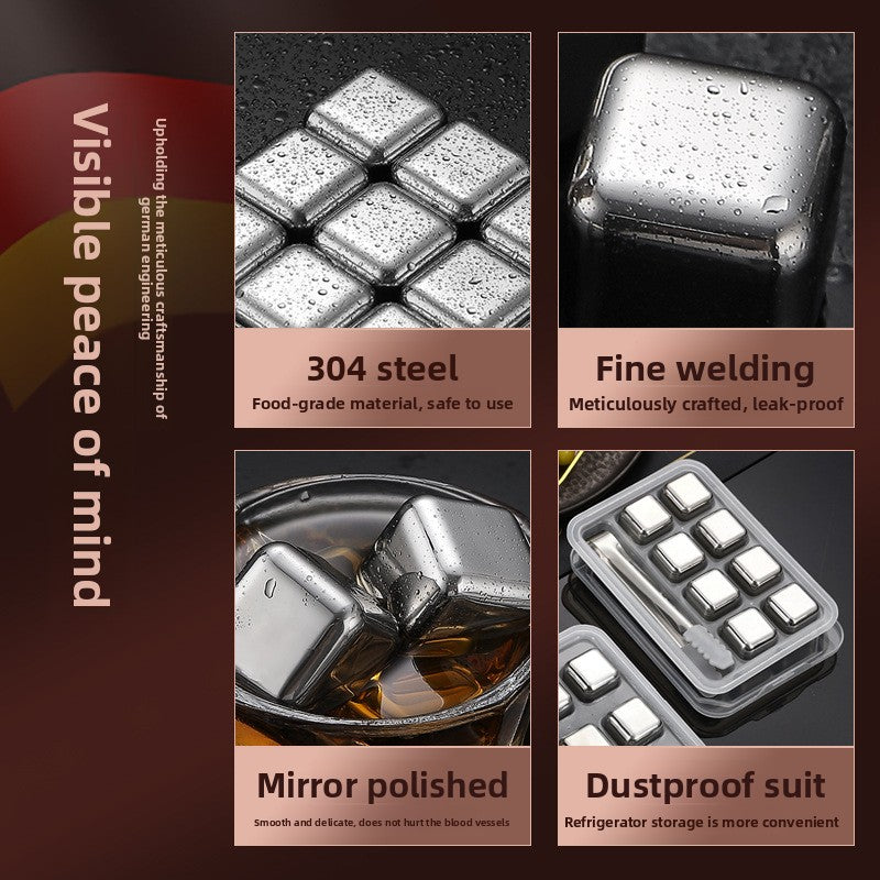 Stainless Steel Ice Cubes for Drinks