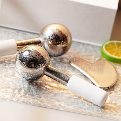 Stainless steel ice wave ball guasha sheet plate