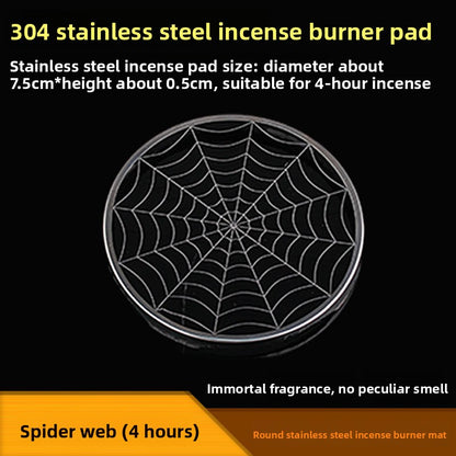 Stainless Steel Incense Holder with Fireproof Mesh for Home Use