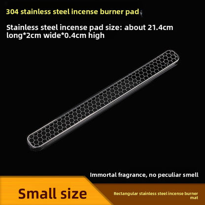 Stainless Steel Incense Holder with Fireproof Mesh for Home Use