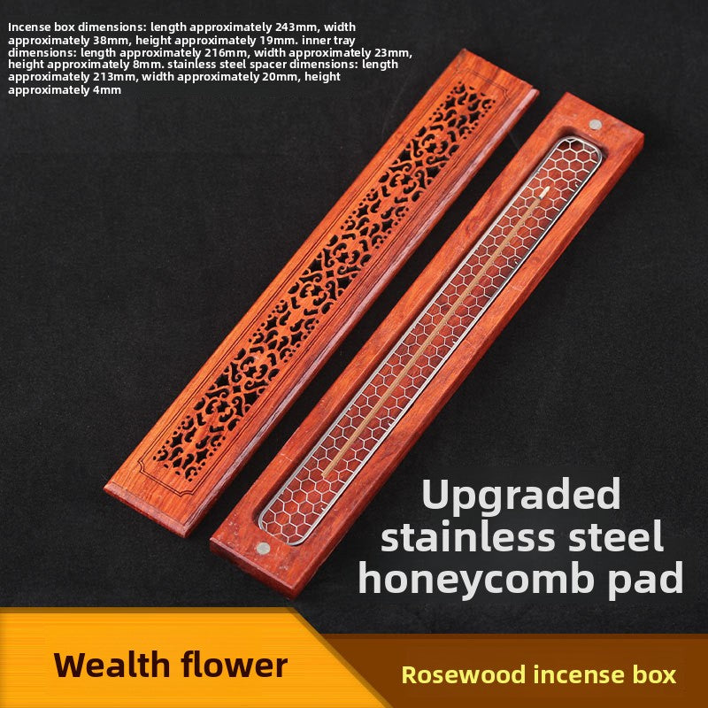 Stainless Steel Incense Holder with Fireproof Mesh for Home Use