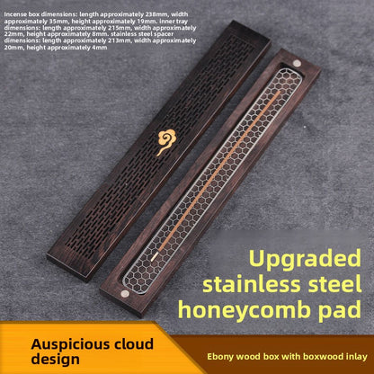 Stainless Steel Incense Holder with Fireproof Mesh for Home Use