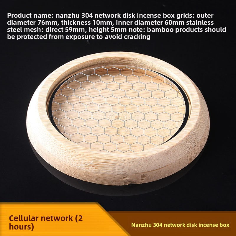 Stainless Steel Incense Holder with Fireproof Mesh for Home Use