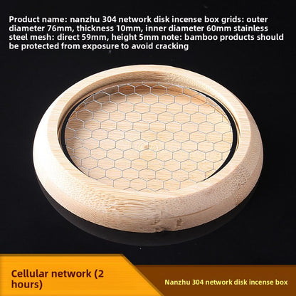 Stainless Steel Incense Holder with Fireproof Mesh for Home Use