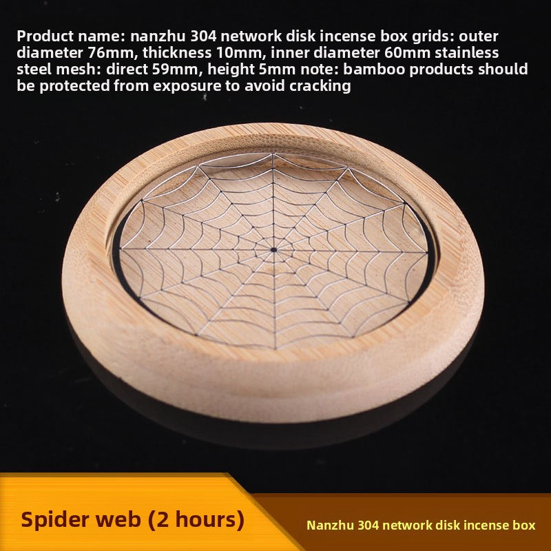 Stainless Steel Incense Holder with Fireproof Mesh for Home Use