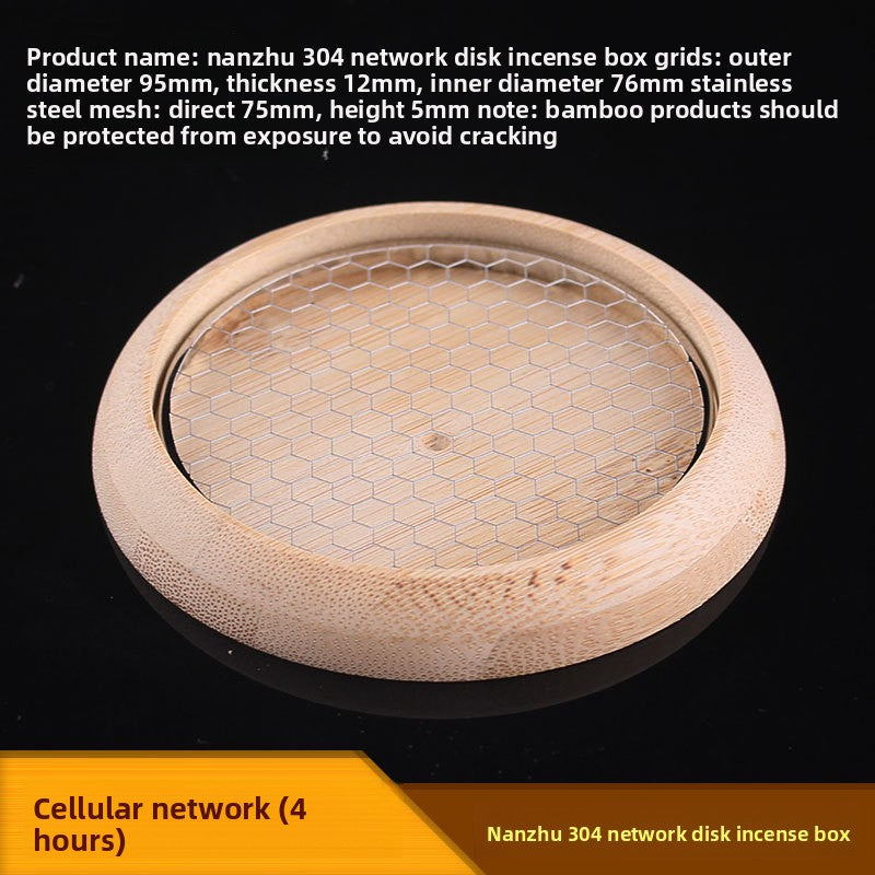 Stainless Steel Incense Holder with Fireproof Mesh for Home Use