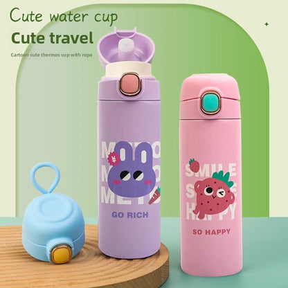 Stainless Steel Insulated Cup with Pop-Up Lid
