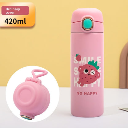 Stainless Steel Insulated Cup with Pop-Up Lid