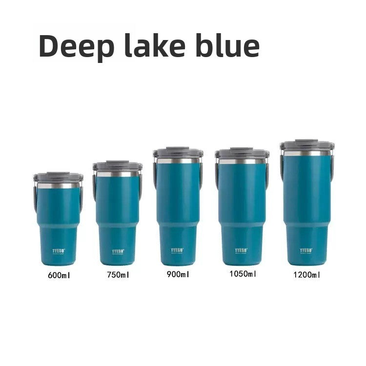 Stainless Steel Insulated Cup with Straw and Handle