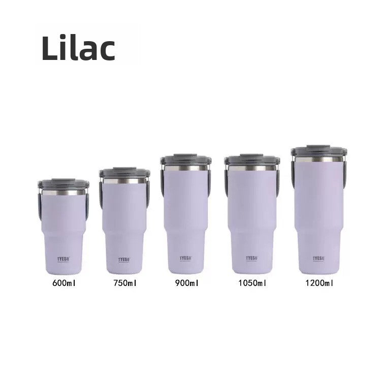 Stainless Steel Insulated Cup with Straw and Handle