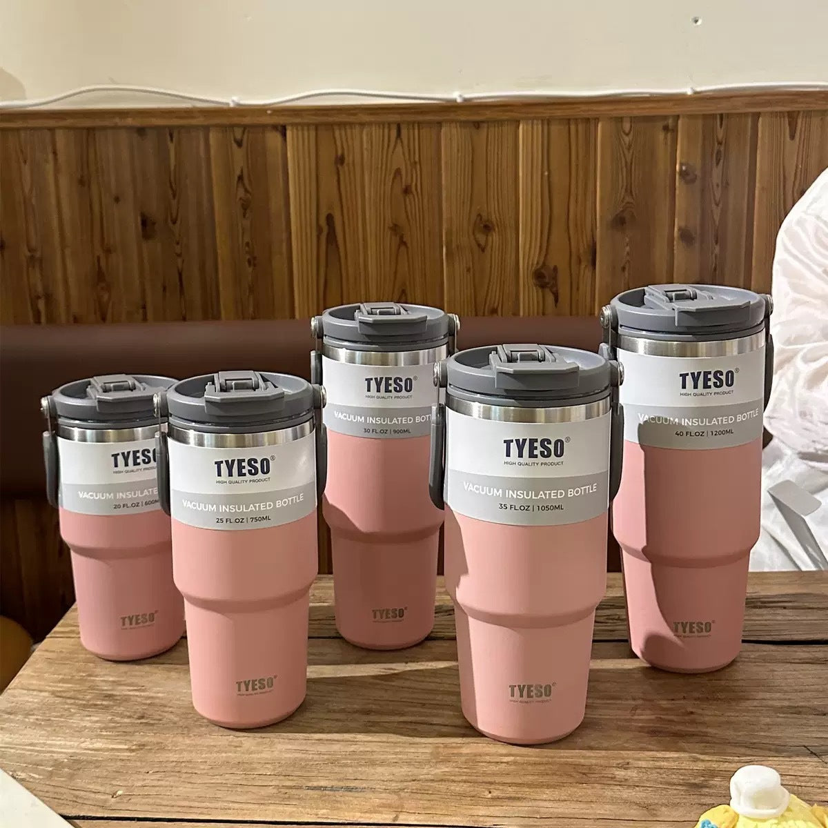 Stainless Steel Insulated Cup with Straw and Handle