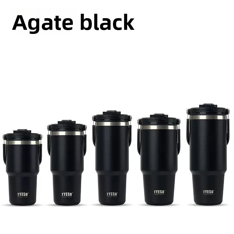 Stainless Steel Insulated Cup with Straw and Handle