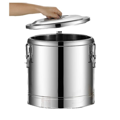 Stainless steel insulated food storage bucket
