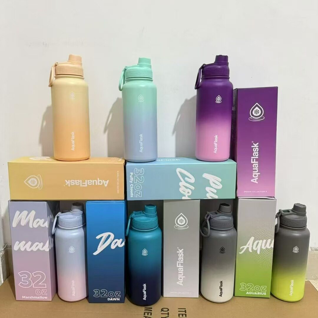 Stainless Steel Insulated Sports Water Bottle with Handle