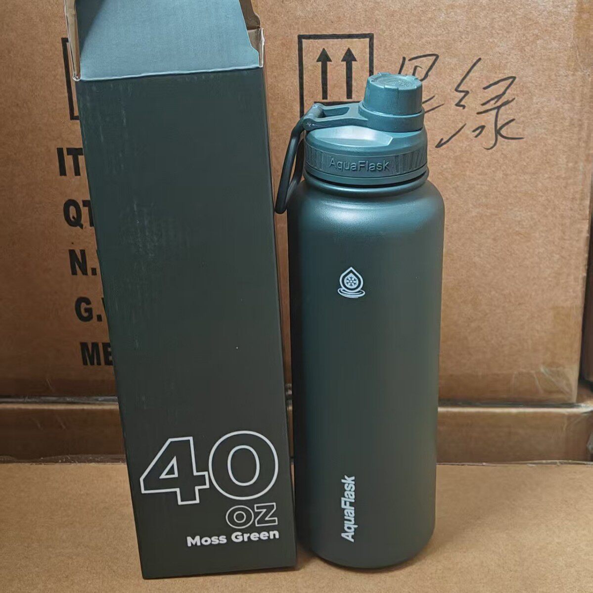 Stainless Steel Insulated Sports Water Bottle with Handle
