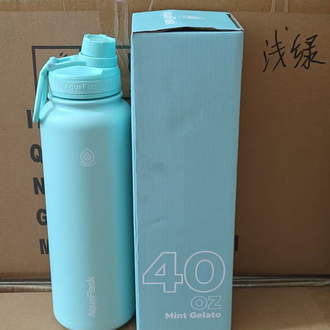 Stainless Steel Insulated Sports Water Bottle with Handle