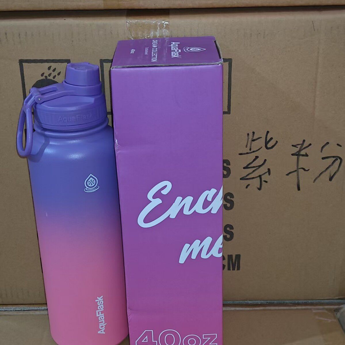 Stainless Steel Insulated Sports Water Bottle with Handle