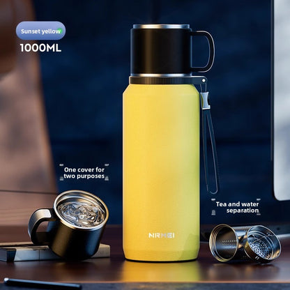 Stainless Steel Insulated Thermos Cup with Tea Infuser