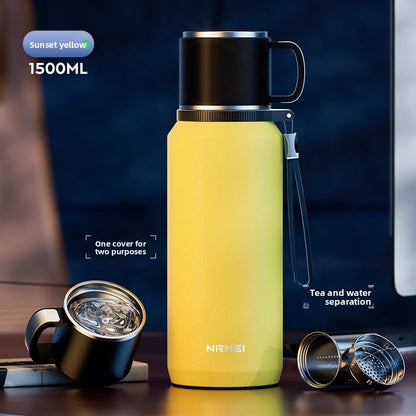 Stainless Steel Insulated Thermos Cup with Tea Infuser