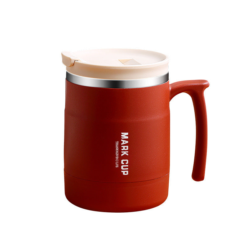 Stainless Steel Insulated Travel Mug with Spoon Lid