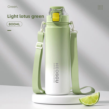 Stainless Steel Insulated Water Bottle with Straw