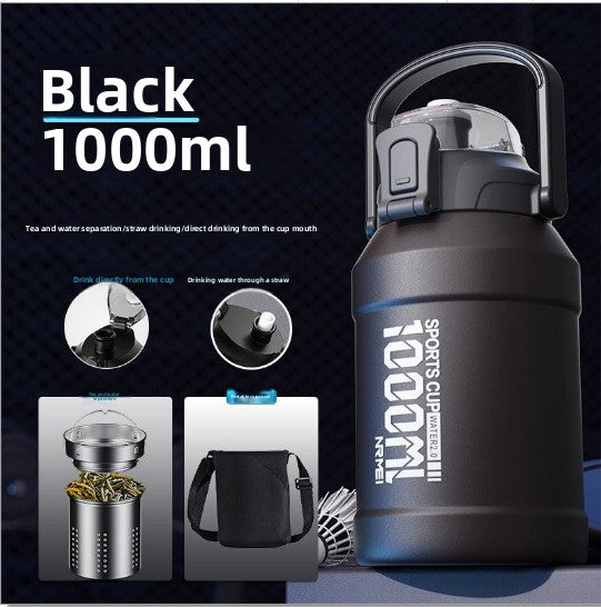 Stainless Steel Insulated Water Bottle with Straw