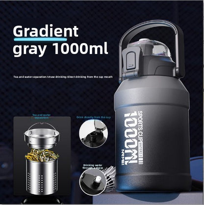 Stainless Steel Insulated Water Bottle with Straw