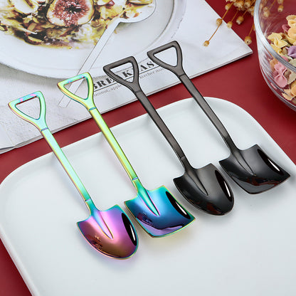 Stainless steel iron shovel coffee spoon