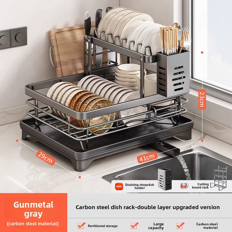 Stainless Steel Kitchen Dish Drainer Rack