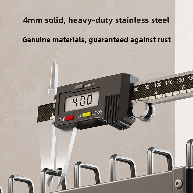 Stainless Steel Kitchen Dish Drainer Rack with Utensil Holder