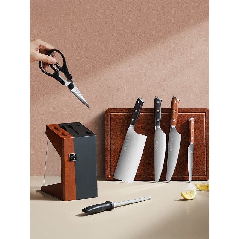Stainless Steel Kitchen Knife Set for Household Cooking