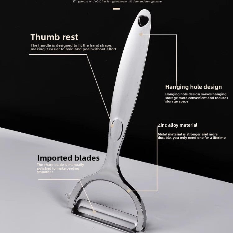 Stainless Steel Kitchen Peeler with Comfortable Handle
