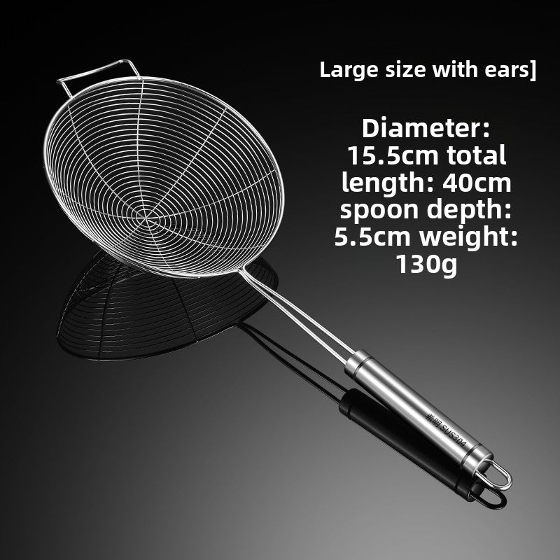 Stainless Steel Kitchen Skimmer for Noodles and Frying