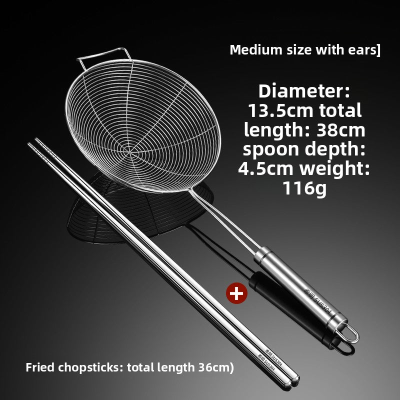 Stainless Steel Kitchen Skimmer for Noodles and Frying