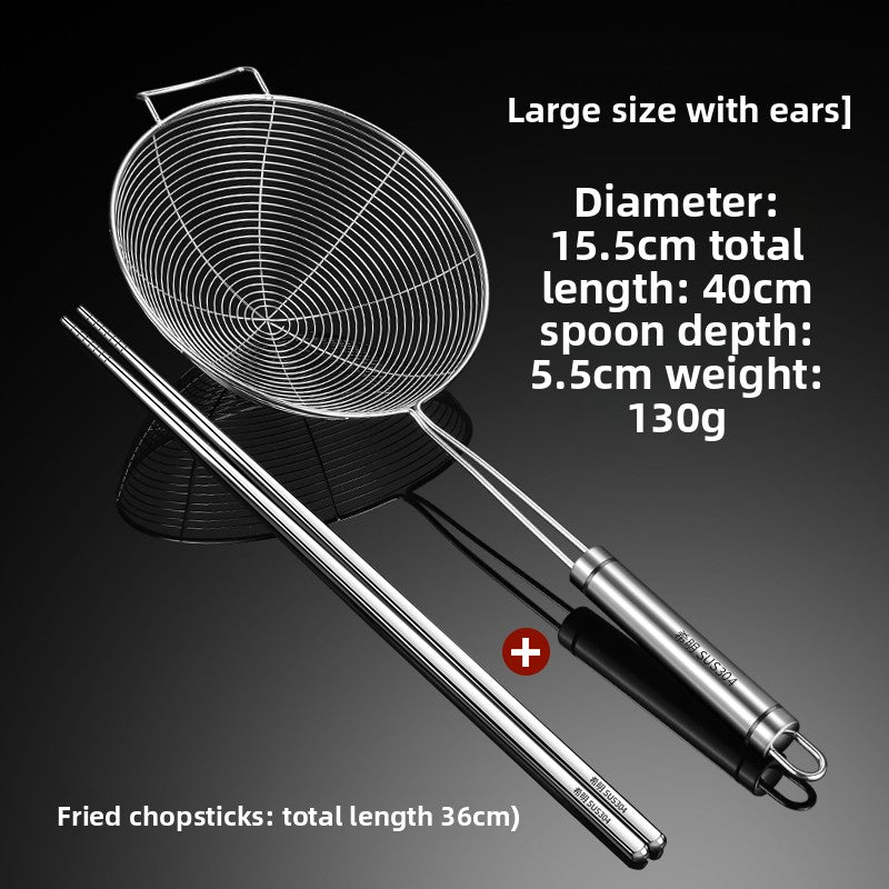Stainless Steel Kitchen Skimmer for Noodles and Frying