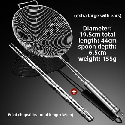 Stainless Steel Kitchen Skimmer for Noodles and Frying