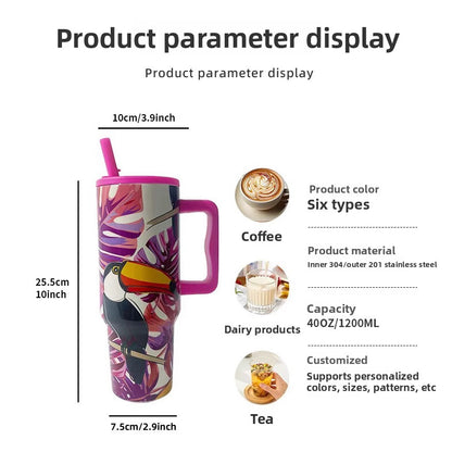 Stainless steel large-capacity insulated water cup