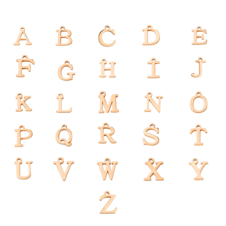 Stainless Steel Letter Pendant