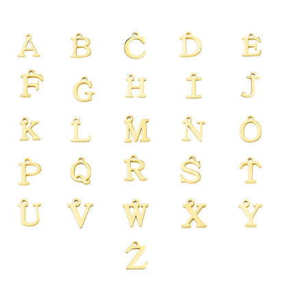Stainless Steel Letter Pendant