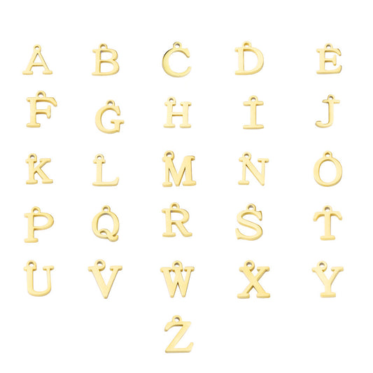 Stainless Steel Letter Pendant